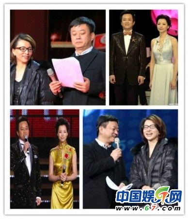 董卿朱军素颜彩排