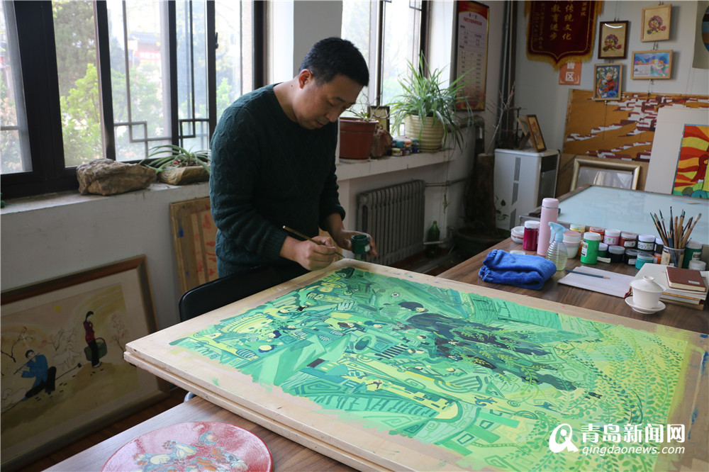 青州：名家字画齐聚艺术小镇 农民画创新发展走向市场