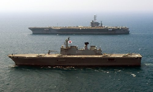 美国华盛顿号航母将参加韩美黄海军演(图)