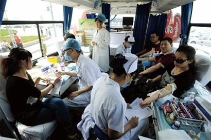 青岛市民一年献血35吨