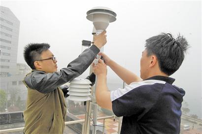 青岛发布PM2.数据5 监测仪器监测试运行