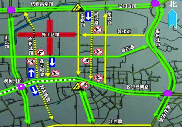 青岛市区新增6条单行线 详细调流图公布