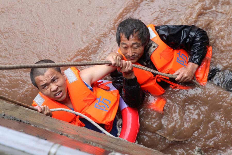重庆大足遭受有史以来最强暴雨