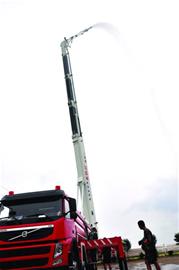 青岛最高消防车吊臂56米高