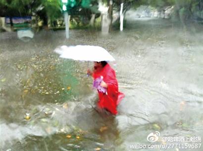 胶南遭遇200年来最强暴雨