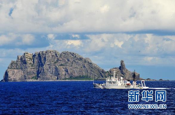 中国海监船钓鱼岛领海内巡航 10艘渔政船护渔