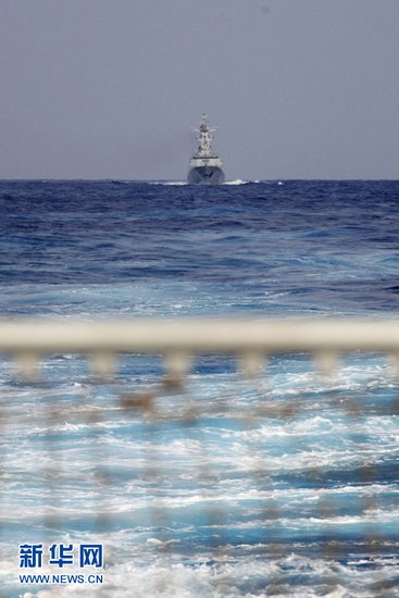 中国海军编队今日穿宫本海峡进入西太平洋训练