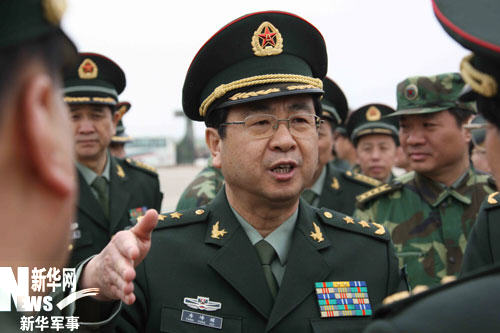 资料图：新任总参谋长房峰辉。