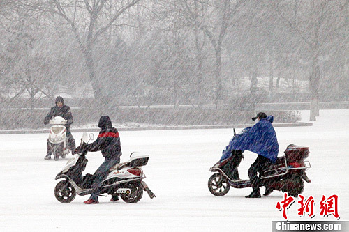 中国北方现大范围降雪