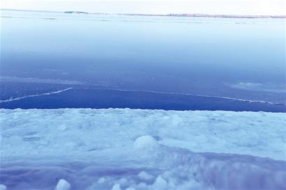 莱西湖结冰