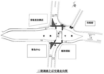 地铁五四广场站调流 山东路香港中路通行道东移32米