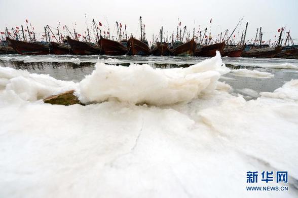 山东海冰面积近10年最大 渔业生产严重受影响