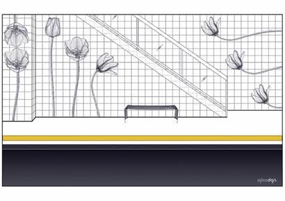 青岛地铁站内饰公布 郁金香热情绽放