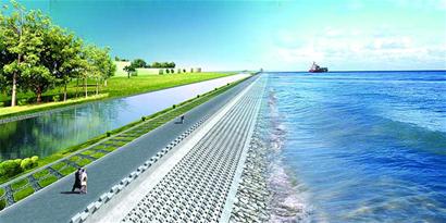 大沽河堤顶公路年内亮相 南北大通道 大沽河堤顶公路年内亮相 南北大通道