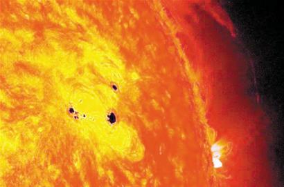 超级太阳风暴下半年来袭 观象山望远镜追日找黑子