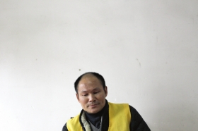 2月21日，衡阳市某看守所，犯罪嫌疑人唐奇湾接受本报记者采访。图/记者华剑