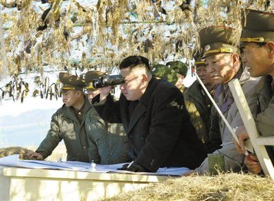 金正恩视察岛屿指示备战 威胁让韩国岛屿消失