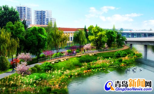 李村河舞阳路节点整治方案设计效果图