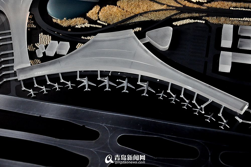 高清:青岛新机场海星造型惊艳 全球独一无二