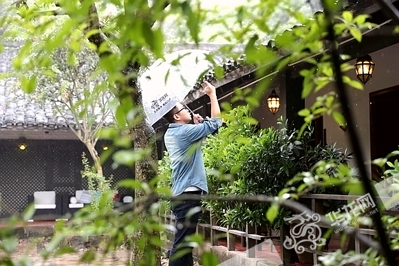 听虫鸣赏雨景 网媒记者重庆九龙坡感受美丽田园风 听虫鸣赏雨景 网媒记者重庆九龙坡感受美丽田园风