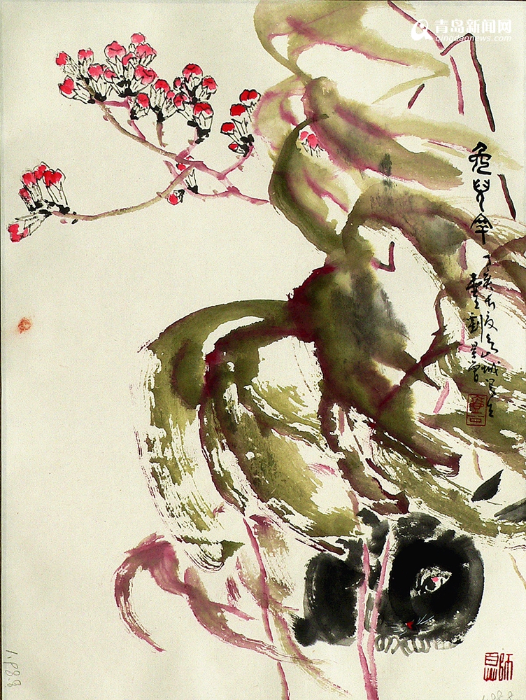 致敬国粹 画家刘景曾绘出二十四节气本草水墨