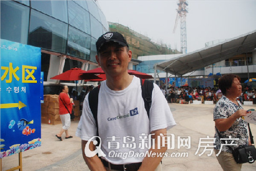 来自上海的韩先生看好碧桂园十里金滩景观、配套