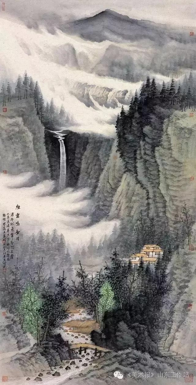 师法心源曾先国工作室2015山水画高研班结业展周日10点30分开展