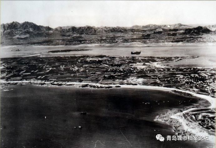 1945年美军航拍青岛老照片,您认得是哪里吗?