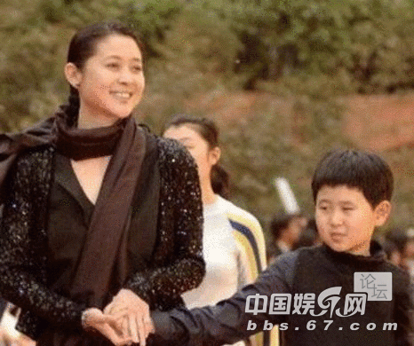 倪萍和儿子