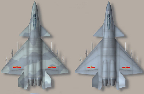 中国四代战机假想图。