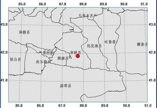 新疆和硕县发生4.7级地震 乌鲁木齐有震感
