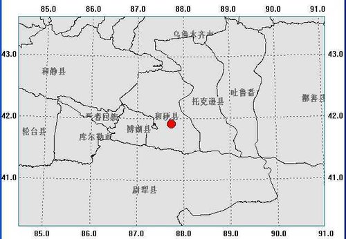 新疆和硕县发生4.7级地震 乌鲁木齐有震感
