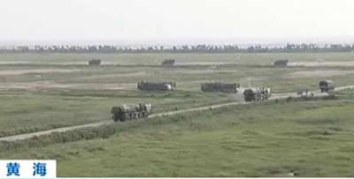 南京军区炮兵部队在黄海附近进行了大规模实兵实弹演习，这种大规模远程火箭炮火力打击演习尚属首次。资料图