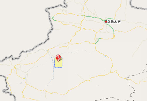 标记处为新疆阿克苏市