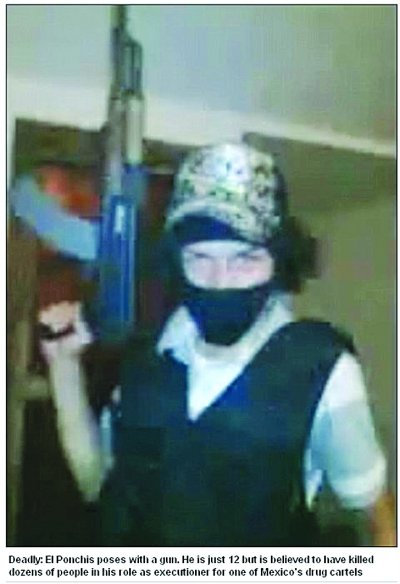 墨西哥1名12岁男孩成为毒贩组织冷血杀手(图)