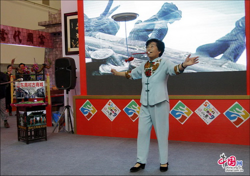 中国国内旅交会：周村古商城亮点纷呈 抢人眼球 张红霞 摄