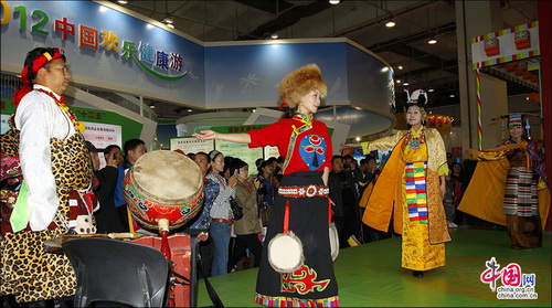 中国国内旅交会：周村古商城亮点纷呈 抢人眼球 张红霞 摄