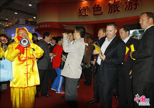 中国国内旅交会：周村古商城亮点纷呈 抢人眼球 张红霞 摄