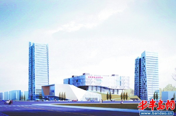市民文化中心效果图。