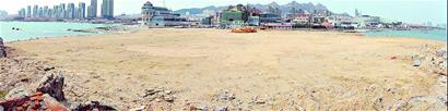 青岛独有红礁石被填埋 成极地金岸内海