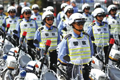 青岛交警配发300辆新摩托 最高时速可达160公里