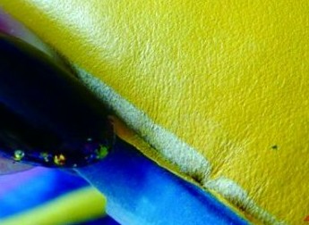 网络购买“美国骆驼”截图穿三次脱皮的鞋