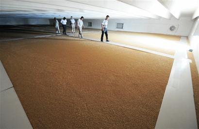 记者揭秘莱西储备粮库:火车直接驶入 记者揭秘莱西储备粮库:火车直接驶入