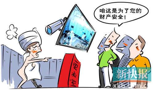 水疗馆公开直播女子更衣室实况 赤身裸体一览无遗