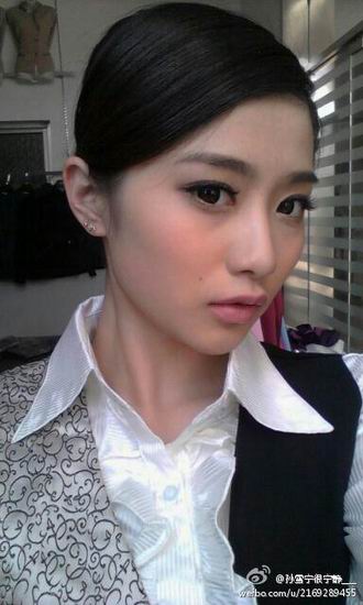 包子西施孙雪宁上妆照