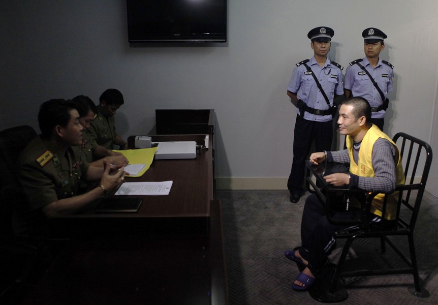 湄公河案主犯微笑被审