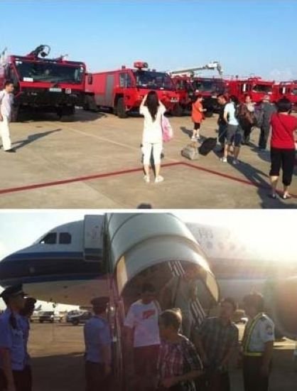 南航客机冒烟迫降杭州机场