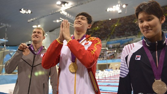 孙杨破奥运纪录夺奥运男泳第1金