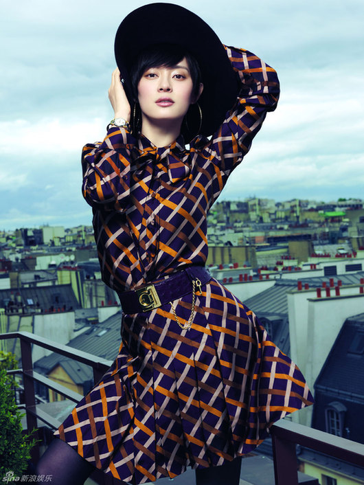 孙俪现代装写真气质清新 后宫甄嬛成功穿越