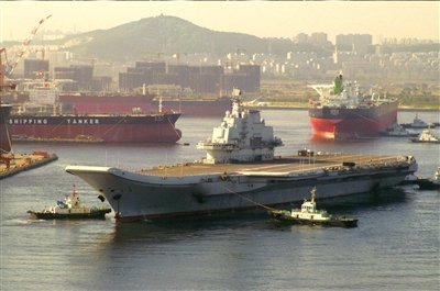 我国航母平台第10次海试 将接受台风洗礼